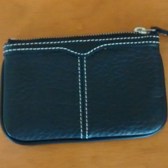 Dooney & Bourke Black Leather Coin Case-Never Used - Picture 2 of 4